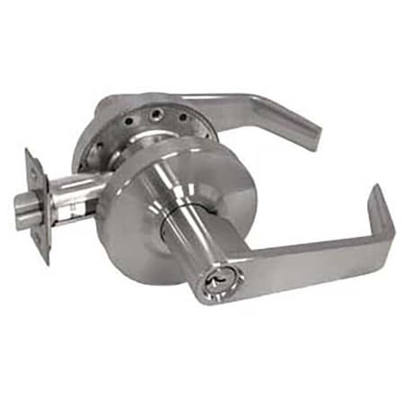 Tell Grade 2 Cylindrical Lock, Classroom, Lever, Satin Chrome, 2-3/4 Inch Backset, Conventional Cylinder L2070-26D
